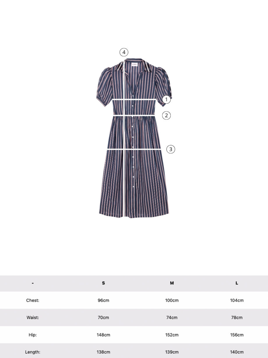 Vestido Capri Stripes Bordado
