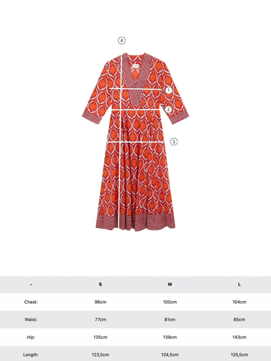 Vestido Alima Anaran Naranja