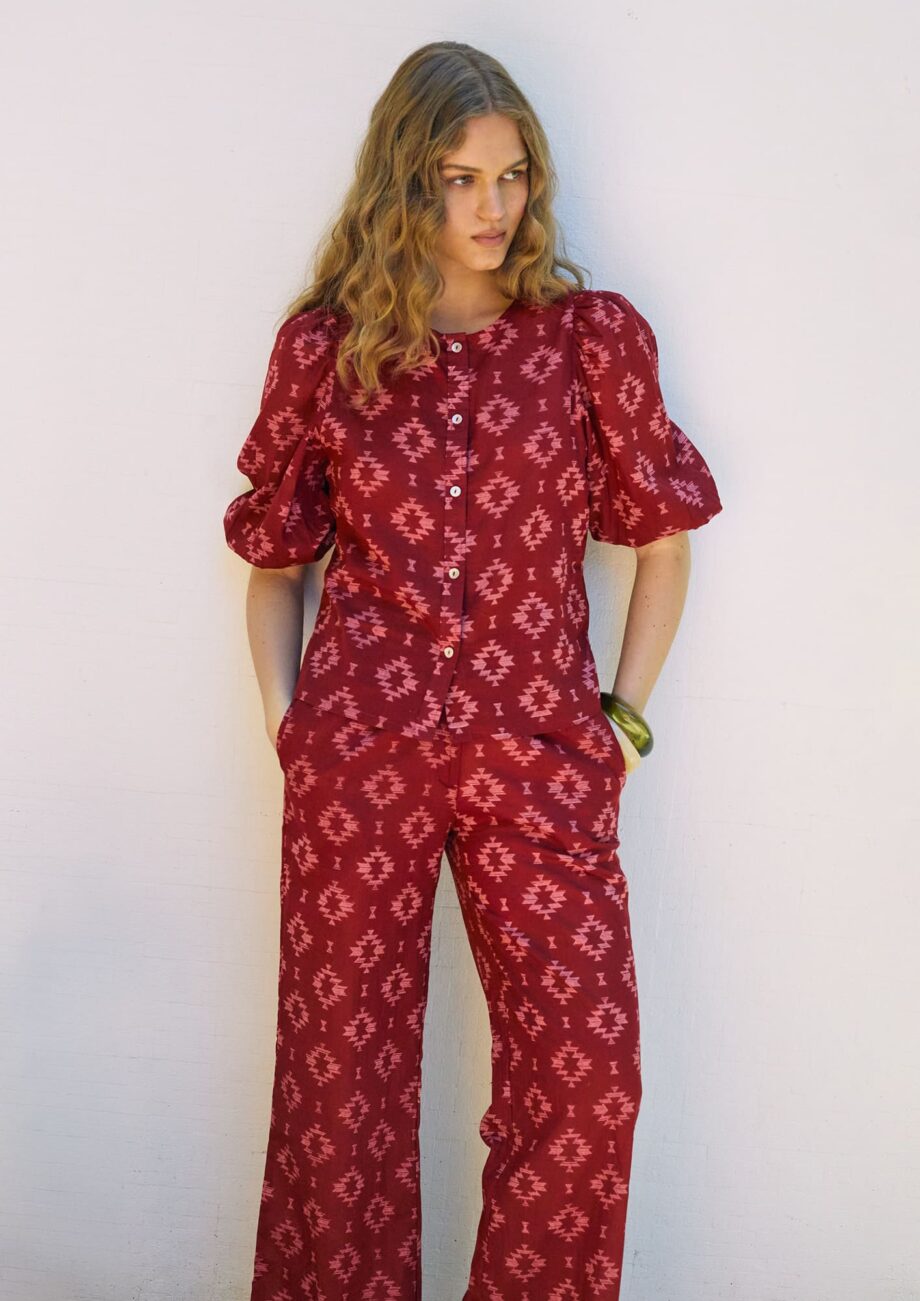 Blusa Anafati Burdeos
