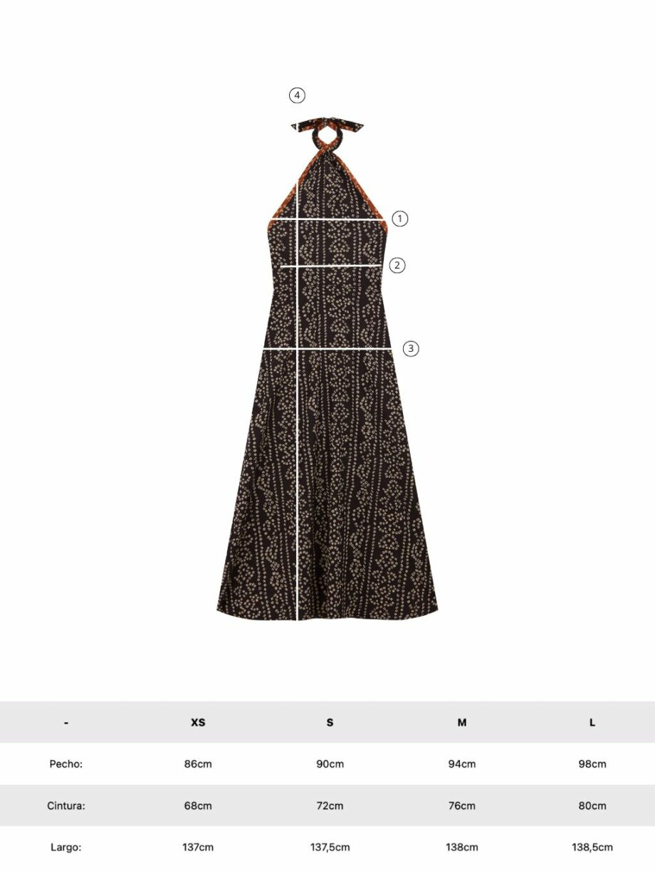 Vestido Halter Bhandej
