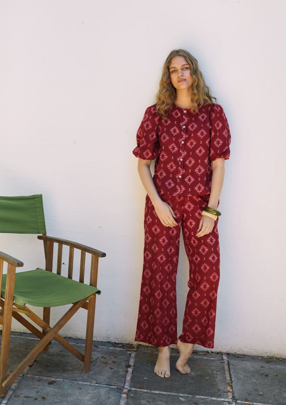Blusa Anafati Burdeos