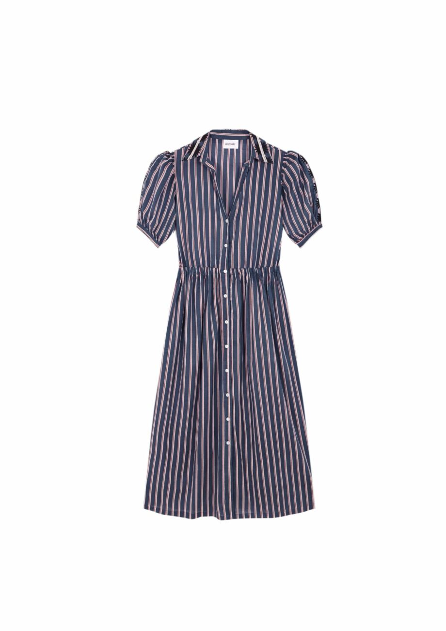 Vestido Capri Stripes Bordado