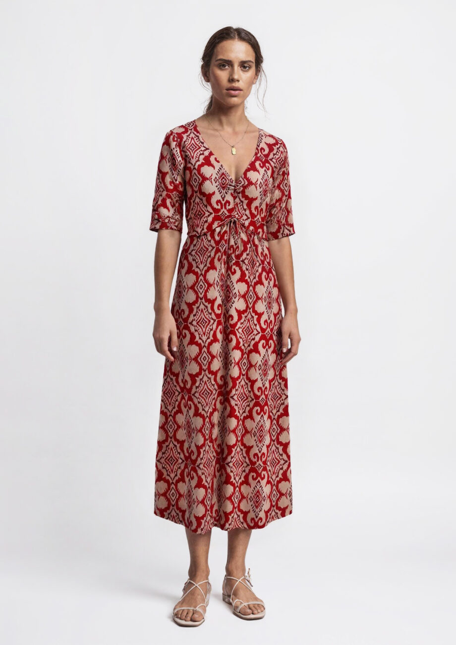 Vestido Midi Rina Ikat