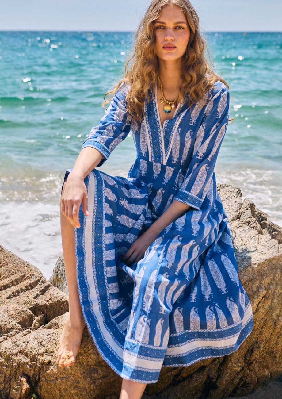Vestido Alima Azul