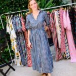 Vestido Capri Stripes Bordado