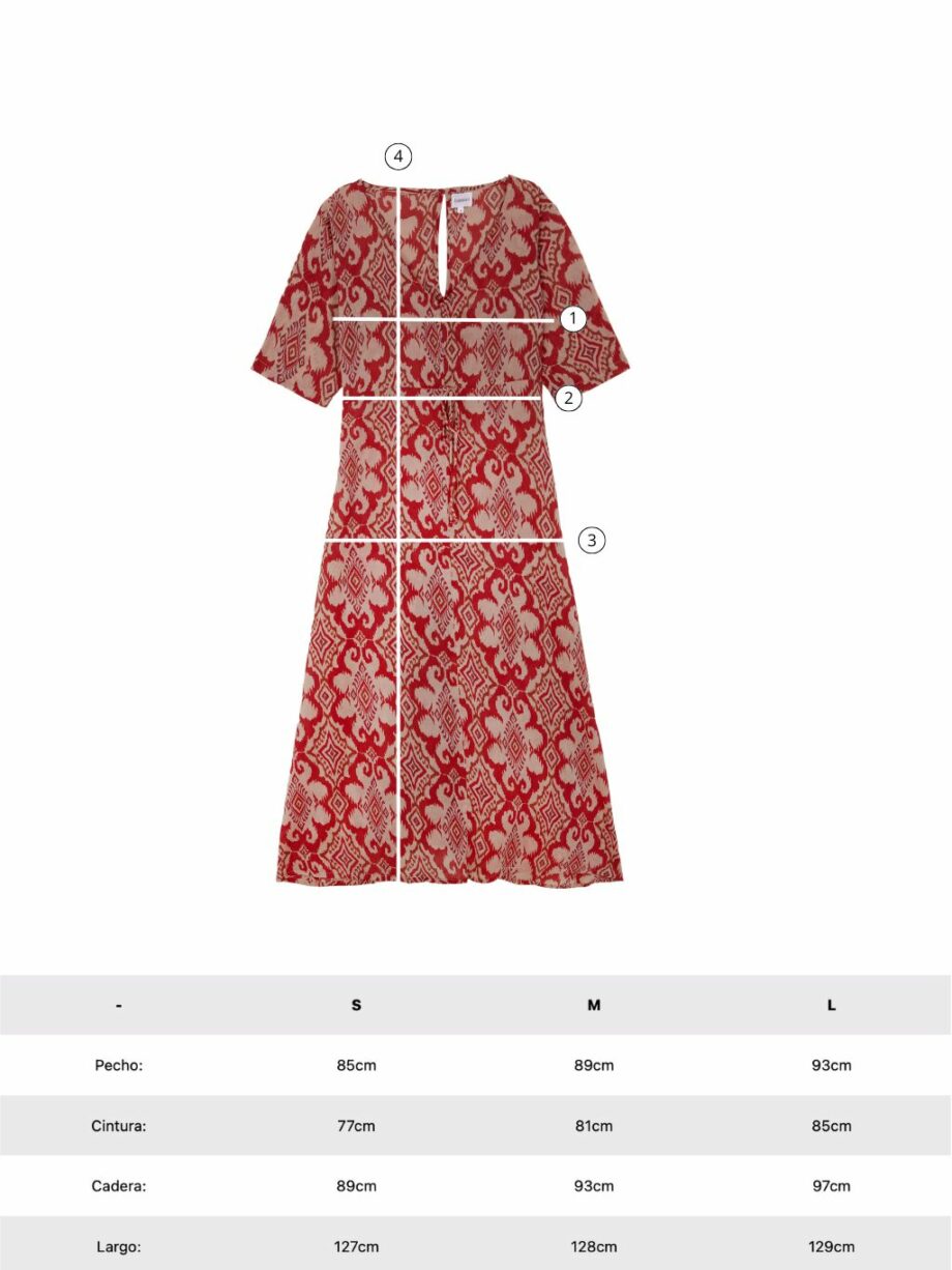 Vestido Midi Rina Ikat