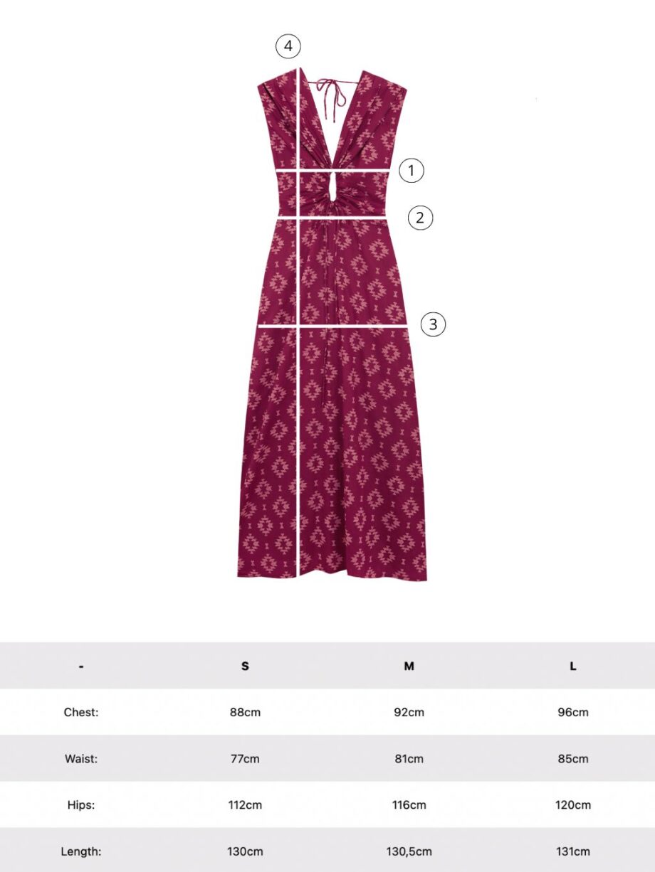 Vestido Rodas Burdeos